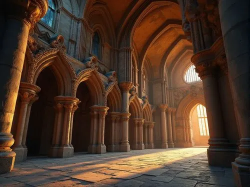 cathedral,hildebrandt,gothic church,cathedrals,cloister,nidaros cathedral,transept,archways,arcaded,theed,morning light,neogothic,markale,entranceway,metz,chhatris,the evening light,evening light,pillars,golden light,Photography,General,Realistic