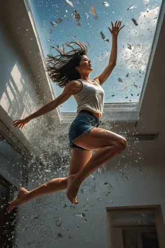 splash photography,falling objects,leap for joy,falling,shower of sparks,sprint woman,water splash,dandelion flying,spark of shower,leaping,photo manipulation,photoshop manipulation,hyperhidrosis,leap,flying seed,flying seeds,weightless,digital compositing,flying sparks,leap of faith,Photography,General,Fantasy