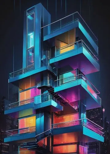 multistorey,sky apartment,apartment block,hypermodern,tetris,residential tower,electric tower,apartment building,skyscraper,escala,cubic house,an apartment,apartments,ctbuh,high rise,modern architecture,electrohome,high rise building,lofts,highrise,Art,Artistic Painting,Artistic Painting 43