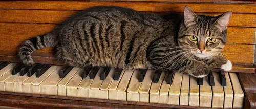 organist,pianist,ondes martenot,jazz pianist,pianet,concerto for piano,clavichord,keyboard instrument,keyboard player,harpsichord,piano lesson,squeezebox,piano player,musician,piano keyboard,tabby cat,toyger,piano,instrument music,musical rodent,Art,Classical Oil Painting,Classical Oil Painting 03