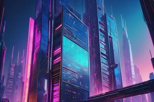 futuristic landscape,cybercity,cybertown,cityscape,cyberpunk,cyberport,futuristic,metropolis,cyberworld,mainframes,cyberia,futuristic architecture,coruscant,synth,fantasy city,skyscraper,microdistrict,futurist,scifi,cyberview,Illustration,Abstract Fantasy,Abstract Fantasy 13