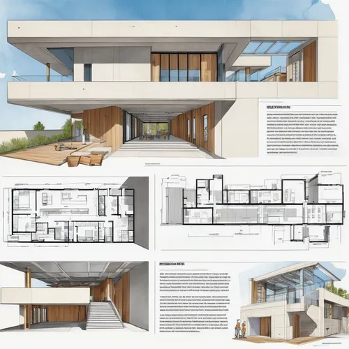 (magazine layout:1.2) of a modern school with (construction material suggestion:1.2), an open central courtyard, walls, (a central skylight: 1.2), and multiple levels connected by (a grand staircase: 