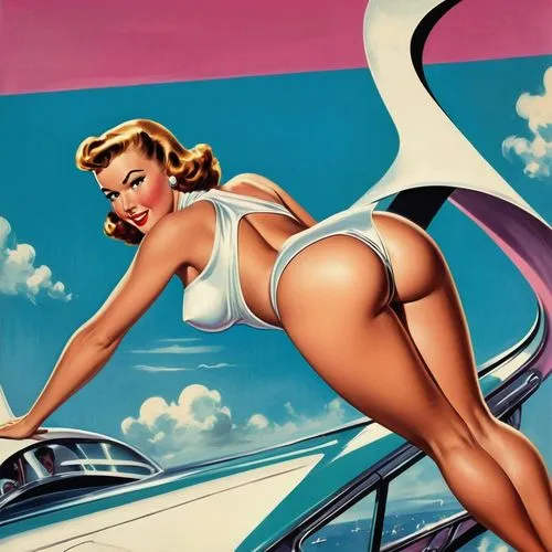 retro pin up girl,retro pin up girls,pin ups,tailfins,radebaugh,pin-up girl,pin up girl,tail fins,pin-up girls,pin up girls,pin-up model,decklid,edsel,muscle car cartoon,hood ornament,gullwing,tailfin,guenter,valentine day's pin up,automobile hood ornament,Illustration,Retro,Retro 12