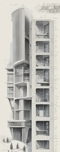 tower megalopolis section to scale based on altered carbon,architecture drawing from an architectural book showing building designs,lasdun,archigram,hejduk,habitaciones,seidler,eisenman,Unique,Design,