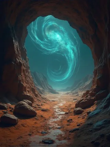 vortex,ice cave,blue cave,wormhole,fractal environment,wormholes,Photography,General,Realistic