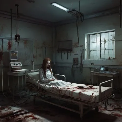 hospital,doctor's room,treatment room,sanatorium,hospital ward,examination room,Illustration,Realistic Fantasy,Realistic Fantasy 07