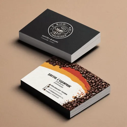 Create a unique business card for a boutique coffee shop.,business cards,business card,roasted coffee beans,coffee beans,coffee background,dalgona coffee,jamaican blue mountain coffee,caffè americano,