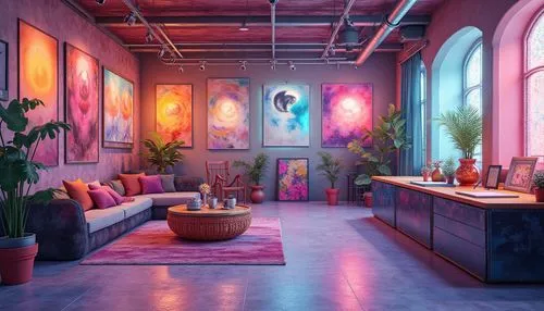 loft,interior design,modern decor,house plants,houseplants,creative office,aqua studio,art gallery,apartment lounge,indoor,lofts,interior decor,living room,interiors,livingroom,gymnastics room,an apartment,bohemian art,great room,apartment,Photography,General,Realistic