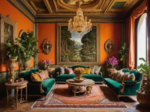 sitting room,interior decor,ornate room,victorian room,royal interior,villa balbianello,biedermeier,rococo,living room,livingroom,villa cortine palace,furnishings,parlor,great room,driehaus,ritzau,danish room,interiors,opulently,decor,Art,Classical Oil Painting,Classical Oil Painting 34