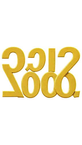 Number, golden font, metallic material, reflective surface, 3D effect, clipping path, geometric shape, modern design, bright color tone, high contrast lighting, close-up shot, shallow depth of field, 