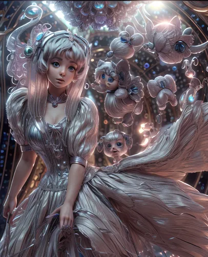 silver wedding,the snow queen,fairy galaxy,crystalline,white rose snow queen,baroque angel,christmas angel,fantasia,fantasy portrait,winterblueher,silver,ice queen,fairy queen,faerie,amano,fantasy picture,silvery,fae,cinderella,fantasy art