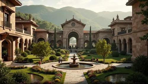 theed,rivendell,naboo,dorne,alhambra,monastery garden,water palace,toussaint,villa d'este,courtyard,courtyards,amanresorts,garden of the fountain,asian architecture,monastery,artena,sapienza,monasteries,palace garden,merano