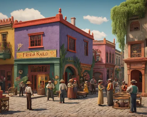 medieval market,castle iron market,marketplace,merida,popeye village,the market,rosa cantina,medieval town,old city,medieval street,vendors,street scene,merchant,the disneyland resort,mexican revolution,3d fantasy,hippy market,fantasy city,grand bazaar,large market,Art,Artistic Painting,Artistic Painting 31