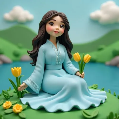 margaery,margairaz,cute cartoon image,fairy tale character,girl in flowers,celtic woman