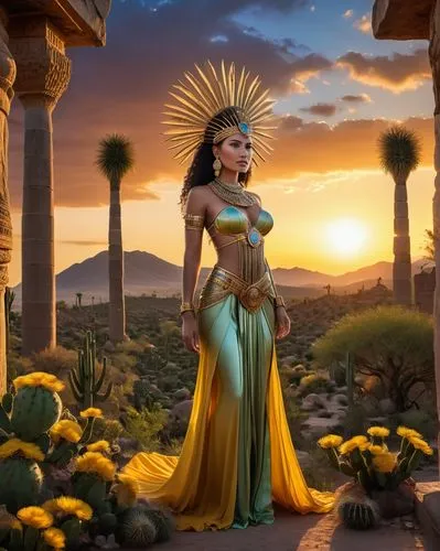 aztecas,baoshun,cleopatra,tretchikoff,azteca,oshun,Photography,General,Realistic