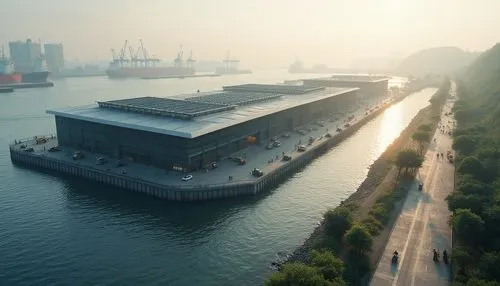 autostadt wolfsburg,filmmuseum,snohetta,container port,cargo port,europort,zumthor,bjarke,port of hamburg,zidell,rhine shipping,werft,dockyards,shipyards,danube bank,container terminal,dockage,port on the danube,dockwise,seaports,Photography,General,Realistic