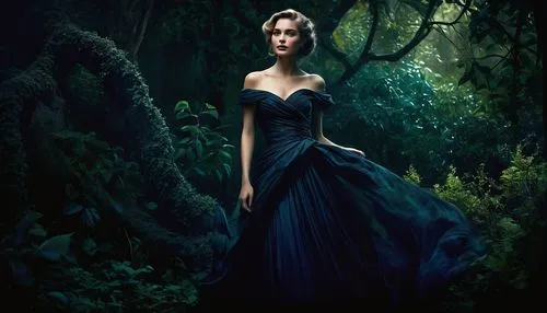 evening dress,fantasy picture,girl in a long dress,eveningwear,gothic dress,fantasy portrait,lady of the night,world digital painting,fantasy art,ballerina in the woods,queen of the night,digital painting,knightley,cinderella,ball gown,fairest,blue enchantress,the enchantress,a floor-length dress,faerie,Conceptual Art,Daily,Daily 32