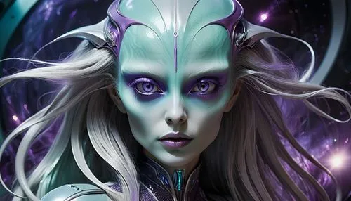 dark elf,wodrow,saturnyne,violet head elf,andorian,drow,celeborn,malekith,eldar,niroshan,mesmero,uriri,yavana,iskar,uzala,elven,fantasy portrait,elashyi,varya,asari,Photography,General,Realistic