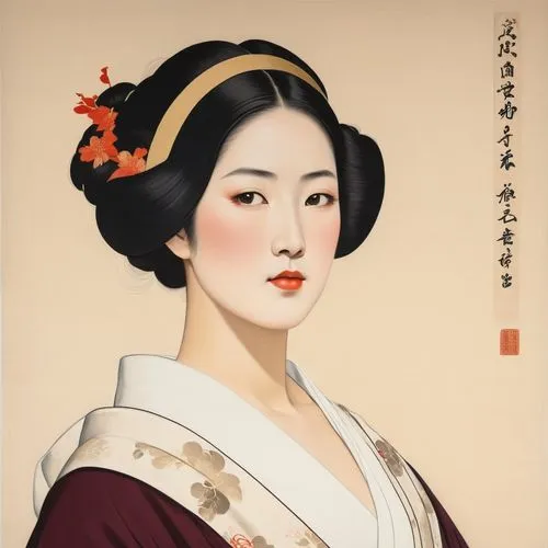 uemura,geiko,maiko,utamaro,geisha,japanese woman,Illustration,Japanese style,Japanese Style 21