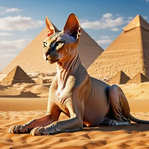 sphynx,pharaoh hound,sphinx pinastri,sphinx,pharaoh,the sphinx,sand fox,ancient egypt,abyssinian,tutankhamun,ancient egyptian,desert fox,khufu,tutankhamen,king tut,ramses,pharaonic,rex cat,egyptian,peterbald,Photography,General,Realistic