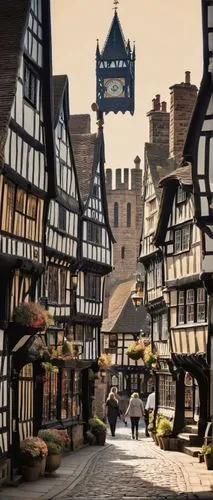 medieval street,townscapes,medieval town,canterbury,bootham,ludlow,knight village,york,wiglesworth,highstein,shrewsbury,medieval,lichfield,medieval market,nargothrond,tudor,flitwick,ightham,ashforth,ledbury,Unique,Paper Cuts,Paper Cuts 05