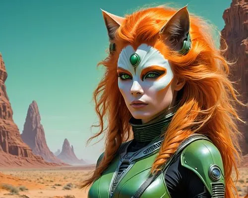 firestar,fireheart,darth talon,firecat,desert fox,solara,Conceptual Art,Sci-Fi,Sci-Fi 20