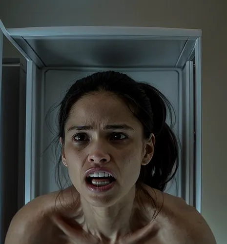 scared woman,the girl in the bathtub,scary woman,head woman,the girl's face,stressed woman,vampire woman,woman face,the morgue,trailer,aditi rao hydari,video scene,vertigo,woman's face,shower door,hands behind head,psycho,hunger,sauna,anguish