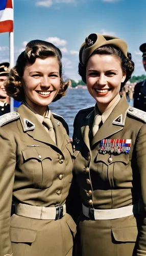 colorization,1940 women,servicewomen,colorizing,czechoslovaks,usaaf,servicewoman,yugoslavians,colorized,world war ii,patriae,wwii,zetterlund,admiralties,color image,guadalcanal,crossties,military uniform,semigallians,riveters,Photography,General,Realistic