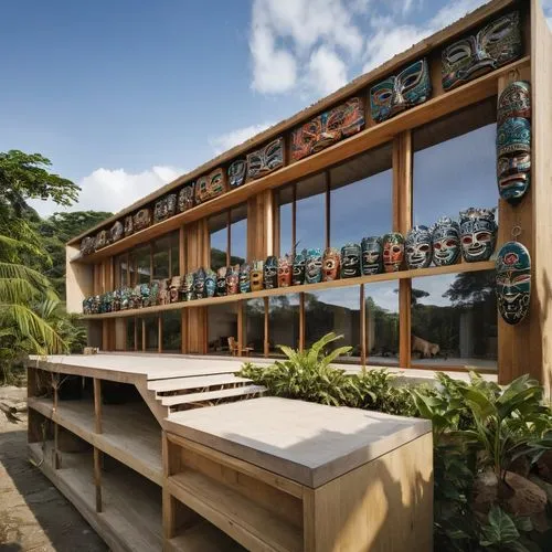 ethnic decoration, masks, totems, printed draws,nainoa,rapa nui,tropical house,earthship,dunes house,stilt house,tikis,tambu,punahou,muhana,moorea,menehune,amanresorts,kanaloa,polyneices,longhouse,pol