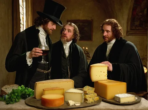 Compose a funny dialogue between two characters discussing St. Patrick's Day cheese.,blocks of cheese,red windsor cheese,saint-paulin cheese,cheeses,emmenthal cheese,cheese sales,emmenthaler cheese,li