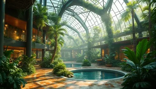 atriums,gaylord palms hotel,wintergarden,atrium,winter garden,conservatory,hotel lobby,opryland,tropical jungle,polyneices,cityplace,royal palms,the palm,rain forest,riverwoods,galleria,rainforest,courtyards,streamwood,biodome,Photography,General,Realistic