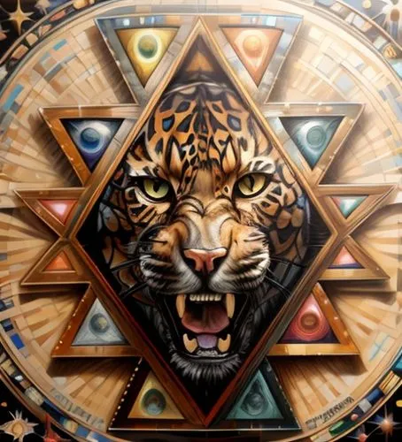 Drawing jaguar ,tetragramaton,hexagram,star of david,metatron's cube,yantra,sacred geometry,kippah,mandala,khamsa,fire mandala,dharma wheel,bengal clockvine,magen david,torah,mandala art,dartboard,dar