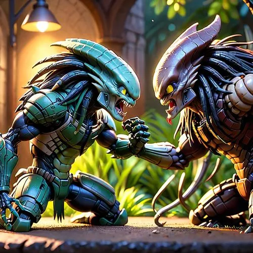 argus,confrontation,alien warrior,predators,duel,predator,encounter,serenade,fighting poses,assault,battle,sparring,4k wallpaper,fist bump,skylander giants,vilgalys and moncalvo,cg artwork,skirmish,friendly punch,scales of justice,Anime,Anime,Cartoon