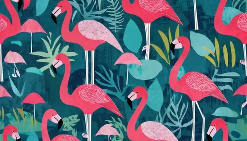 flamingo pattern,tropical floral background,flamingoes,seamless pattern,seamless pattern repeat,background pattern,flamingos,kimono fabric,floral digital background,teal digital background,floral background,japanese floral background,tropical birds,mermaid background,fabric design,flamingo couple,botanical print,pink flamingo,two flamingo,flamingo,Unique,Paper Cuts,Paper Cuts 07