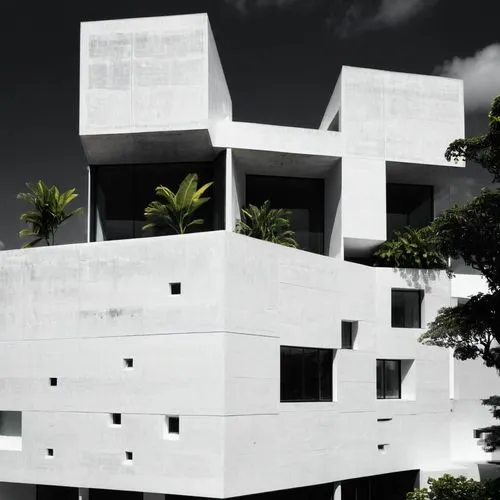 brutalist architecture,concrete blocks,habitat 67,cubic house,cube stilt houses,cube house,concrete,modern architecture,reinforced concrete,kirrarchitecture,dunes house,arq,residential,concrete construction,arhitecture,apartment block,national cuban theatre,model house,block of flats,archidaily,Illustration,Black and White,Black and White 33