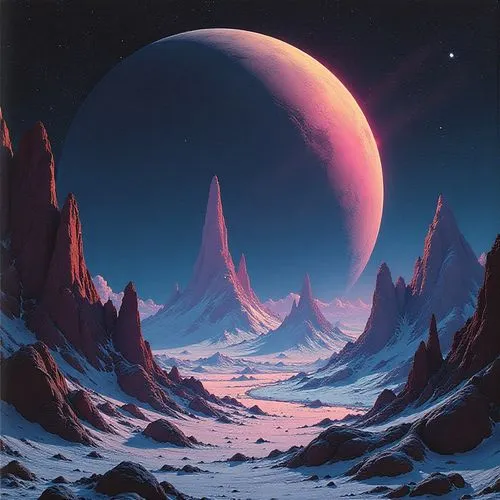 alien planet,ice planet,lunar landscape,extrasolar,alien world,futuristic landscape,Conceptual Art,Sci-Fi,Sci-Fi 03