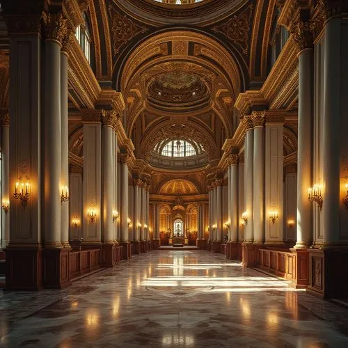 saint george's hall,saint peter's basilica,aisle,basilica of saint peter,basilica di san pietro in vaticano,st peter's basilica,capitolio,sorbonne,cathedral of modena,rudolfinum,borromini,empty interior,interior view,invalides,corridor,the basilica,hall of the fallen,saint isaac's cathedral,vaticano,basilica,Photography,General,Realistic