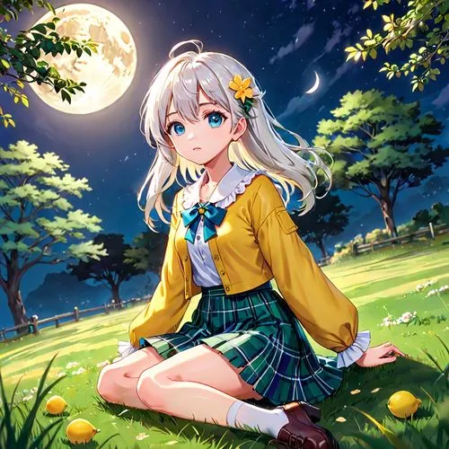 michiru,tsumugi kotobuki k-on,wakamiya,lemon background,citrus,kanon,Anime,Anime,Realistic