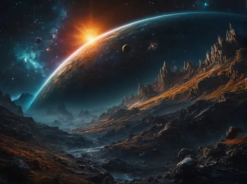 alien planet,alien world,space art,exoplanet,gliese,planetoid,Photography,General,Fantasy