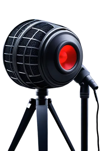 Close-up, realistic 3D rendering, speaker cone vibrating, thump sound wave visualized, metallic grille, black speaker body, red LED light, wires and circuits inside, studio microphone nearby, recordin