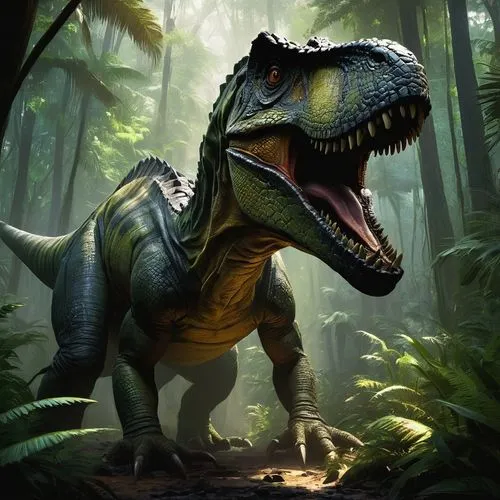 phytosaurs,ceratosaurus,synapsid,tyrannosaurus,thecodontosaurus,aetosaurs,therizinosaurs,dinosaurian,titanosaurian,dromaeosaurid,dinosauria,albertosaurus,tyrannosaurus rex,allosaurus,camptosaurus,gryposaurus,titanosaurs,mesozoic,tirannosaurus,acrocanthosaurus,Conceptual Art,Oil color,Oil Color 11