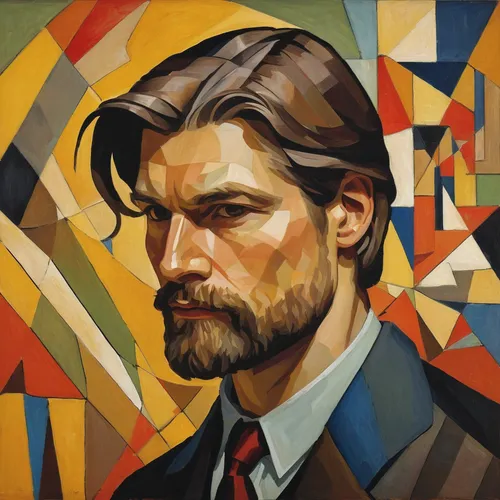 ernő rubik,konstantin bow,orlovsky,fawkes,gentleman icons,robert harbeck,athos,self-portrait,oil on canvas,vincent van gough,artist portrait,sibelius,tony stark,lincoln blackwood,obi-wan kenobi,thorin,steve rogers,danila bagrov,escher,cubism,Art,Artistic Painting,Artistic Painting 35