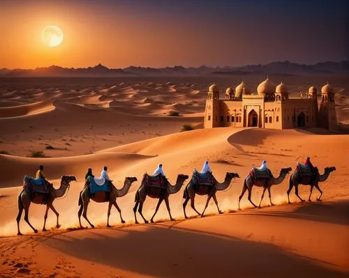 camel caravan,camels,camel train,deserto,dromedaries,bedouins,Photography,General,Fantasy