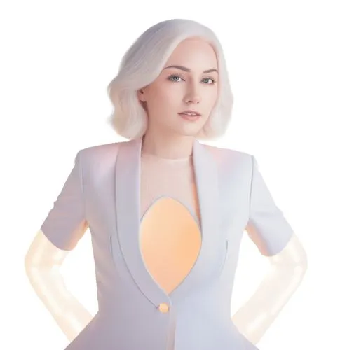 the 3d illustration shows a female in an outfit,gradient mesh,fashion vector,portrait background,transparent background,business angel,illumina,hologram,azari,business woman,custom portrait,pantsuit,s