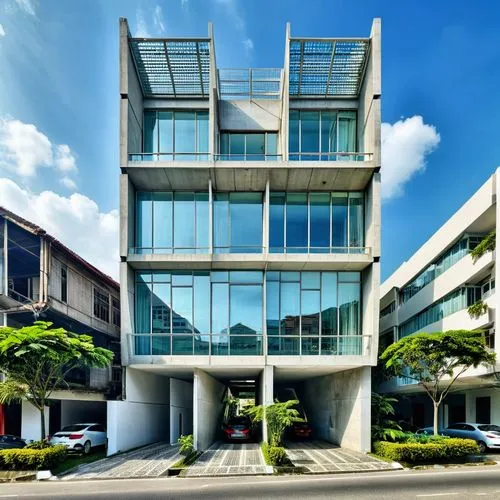 dlsu,cubic house,shenzhen vocational college,modern architecture,cube house,glass facade,condominia,office building,interlace,yuchengco,multistorey,enderun,benilde,ikoyi,metaldyne,modern building,biotechnology research institute,glass building,condominium,cantilevered,Photography,General,Realistic