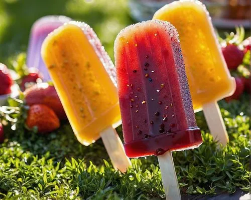 popsicles,currant popsicles,strawberry popsicles,ice cream on stick,red popsicle,ice pop,ice popsicle,icepop,iced-lolly,popsicle,fruit ice cream,summer foods,tutti frutti,italian ice,lollypop,summer fruit,fruity hot,on a stick,variety of ice cream,icy snack,Conceptual Art,Oil color,Oil Color 14