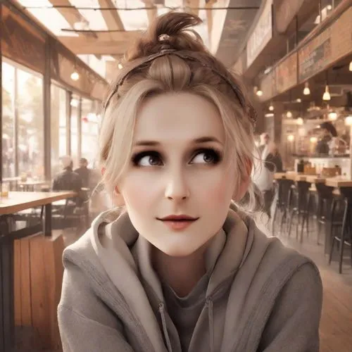 pure random,silphie,woman at cafe,waitress,lycia,cappuccino,edit icon,poppy,barista,coffee background,magnolieacease,blonde girl,cute,portrait background,paris cafe,lily-rose melody depp,blonde woman,