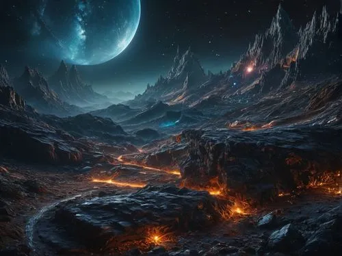 lunar landscape,fantasy landscape,alien planet,alien world,fantasy picture,moonscape,Photography,General,Fantasy