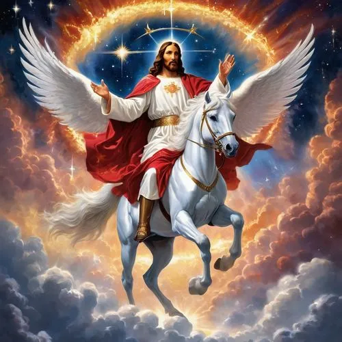 holy spirit,son of god,benediction of god the father,almighty god,holy three kings,pegasus,holy 3 kings,divine healing energy,christ star,praise,god,the archangel,savior,god the father,saviour,angelology,king david,a white horse,nativity of jesus,pentecost,Conceptual Art,Sci-Fi,Sci-Fi 30