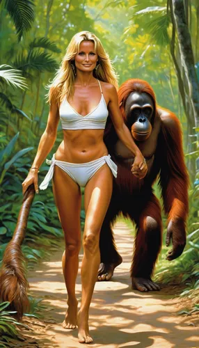 great apes,human evolution,kong,orangutan,mariah carey,orang utan,ape,gorilla,exotic animals,golden ritriver and vorderman dark,primates,primate,king kong,honeymoon,tropical animals,monkey island,workout icons,animal world,adam and eve,forest animals,Illustration,American Style,American Style 07